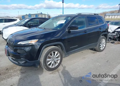 2015 Jeep Cherokee Limited z USA, uszkodzony, nr VIN 1C4PJMDBXFW763874